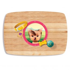 tavolo in legno per bambini a tema cuccioli