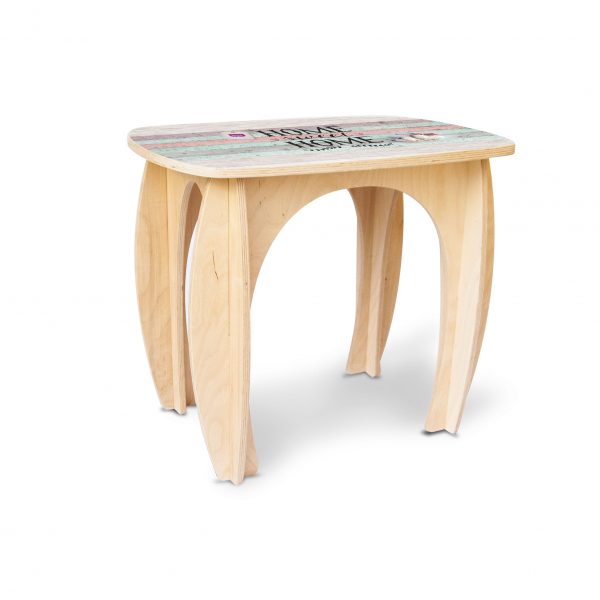 tavolo in legno per bambini a tema shabby chic