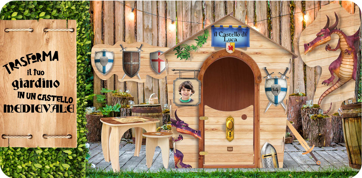 casette in legno per bambini da giardino