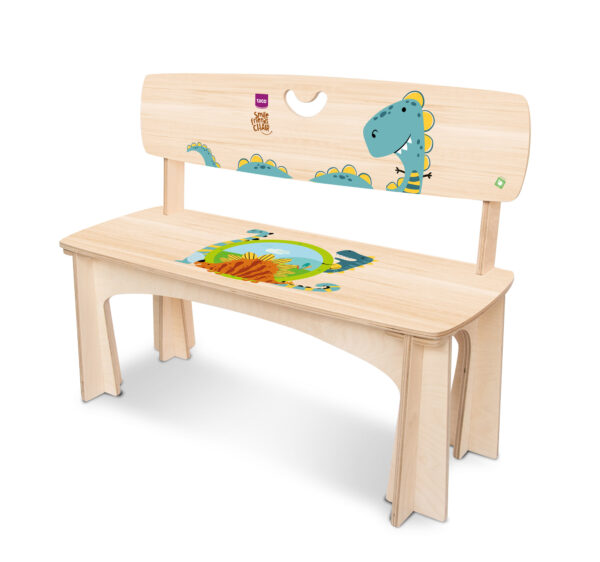 panchina in legno per bambini