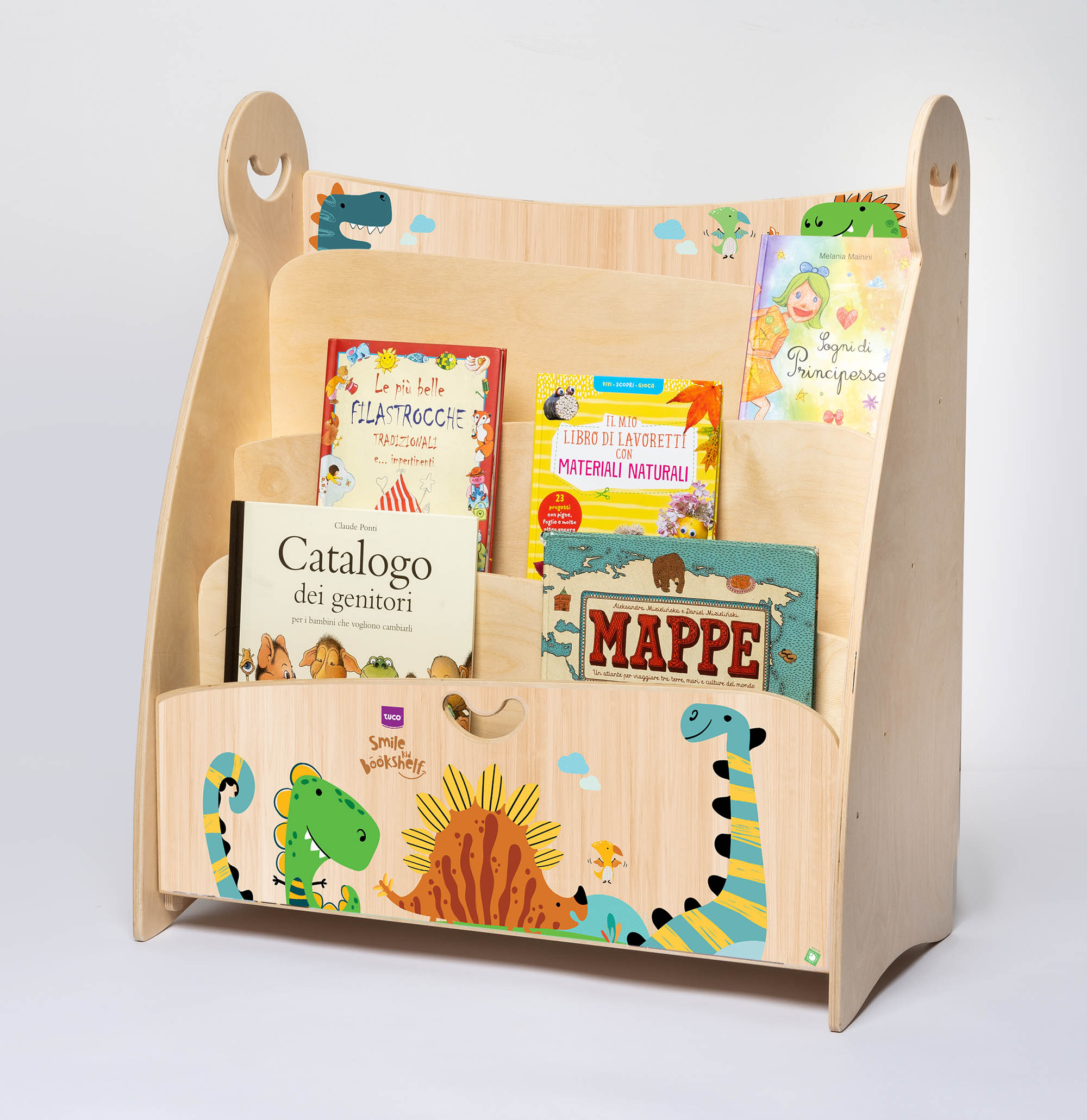 Libreria Montessori, libreria montessoriana, libreria in legno per bambini TUCO