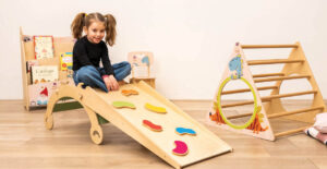 Tavola Montessori Balance Board in Legno. Balance Montessori antiscivolo.